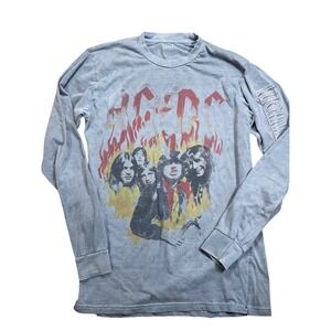 Rare Vintage AC/DC Highway to Hell Concert Graphic Long Sleeve‎ T Shirt Men's